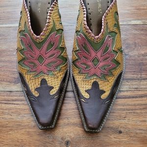 BCBGirls Western Style Boot Mules Size 8